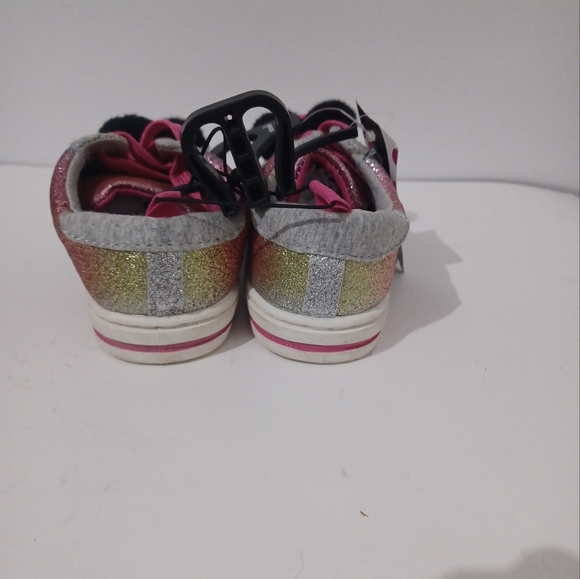 new Disney Minnie Mouse Casual Rainbow Pom Sneaker (Toddler Gir - Picture 4 of 9